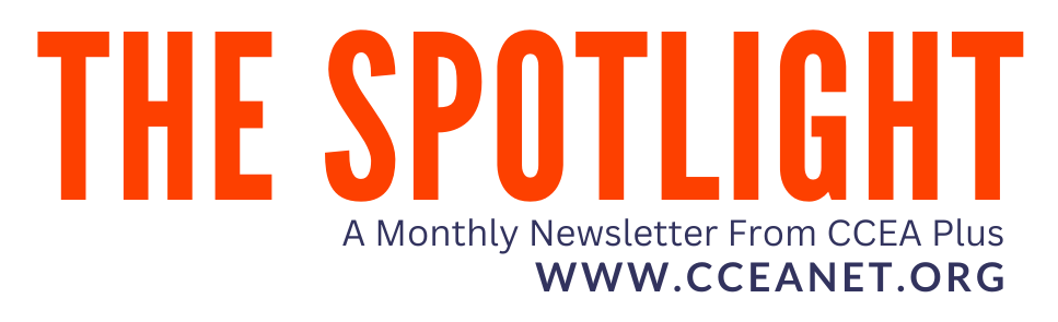 Go to Blog and Newsletters The Spotlight, A Monthly Newsletter from CCEA Plus